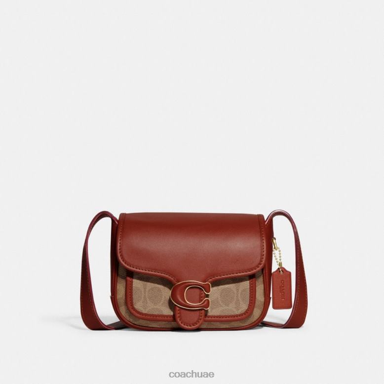 Coach نحيف العتابي رسول 19 في قماش التوقيع ب4/صدأ أسمر 46266116