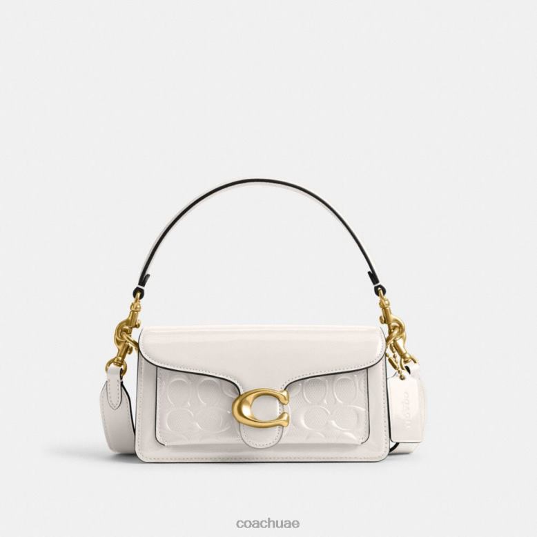 Coach نحيف حقيبة كتف تابي 20 جلد مميز ب4/الطباشير 46266104