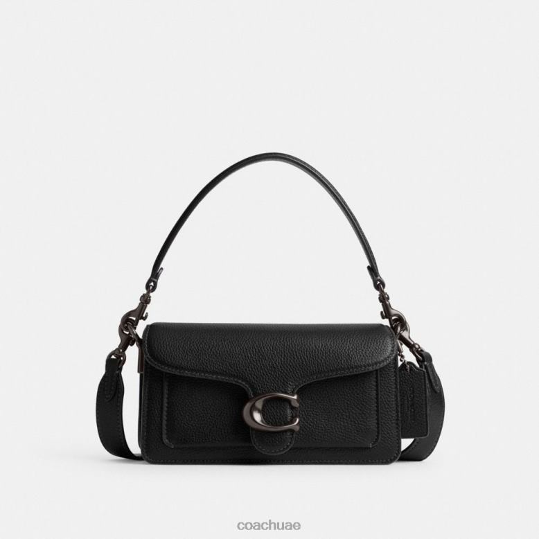Coach نحيف حقيبة كتف تابي 20 الإصدار 5/أسود 46266139