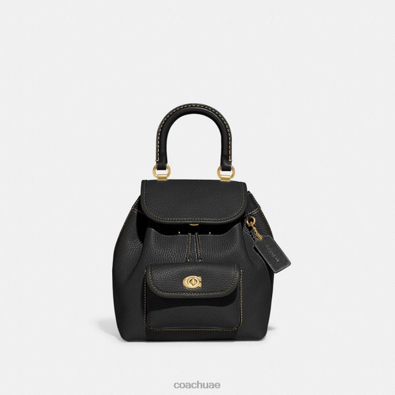 Coach نحيف حقيبة ظهر ريا 21 ب4/أسود 4626660