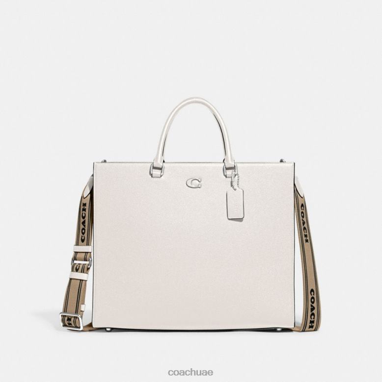 Coach رجال حقيبة 40 مع قماش داخلي مميز الطباشير 46266641