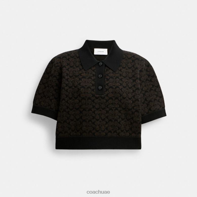 Coach نحيف بولو رياضي قصير بني 46266498
