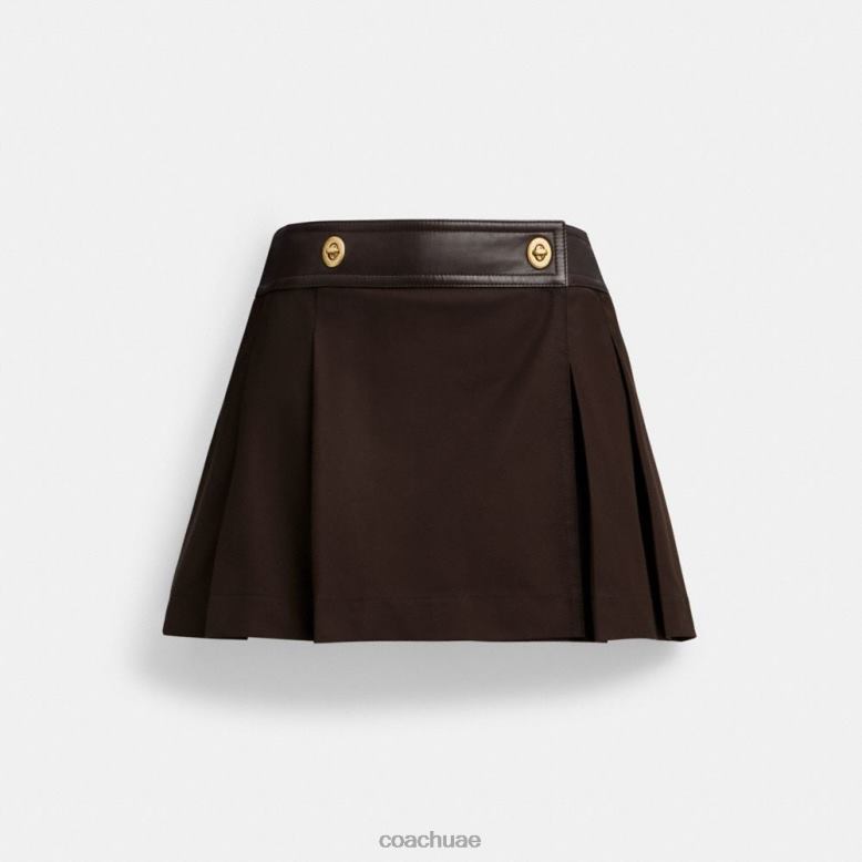 Coach نحيف تنورة قصيرة بني 46266512