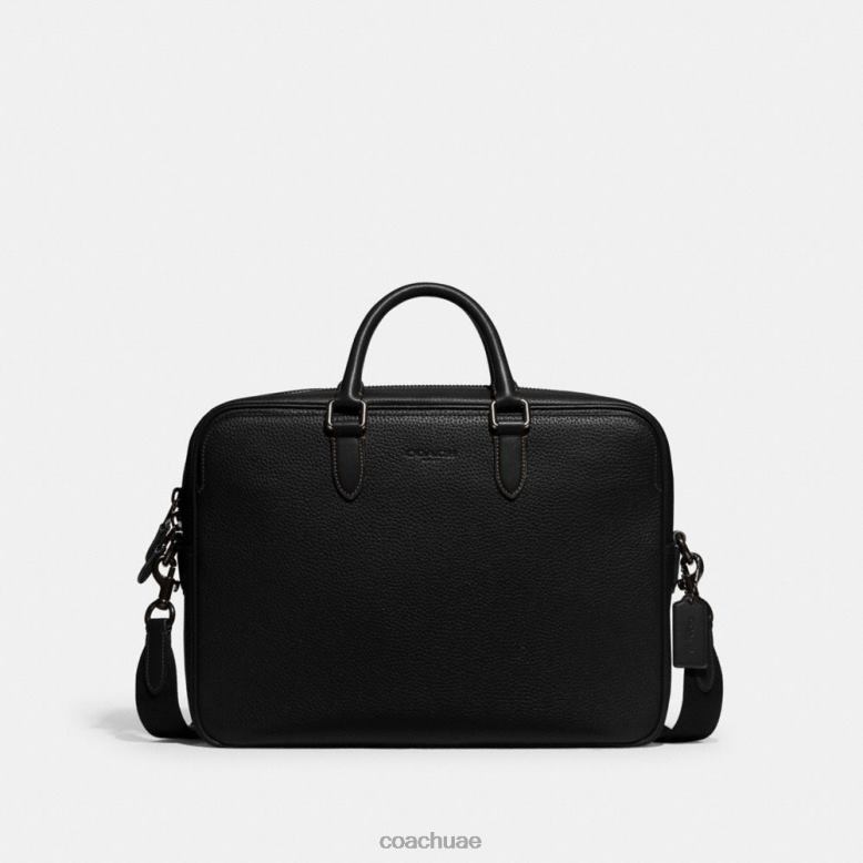 Coach رجال جوثام موجز أسود 46266624