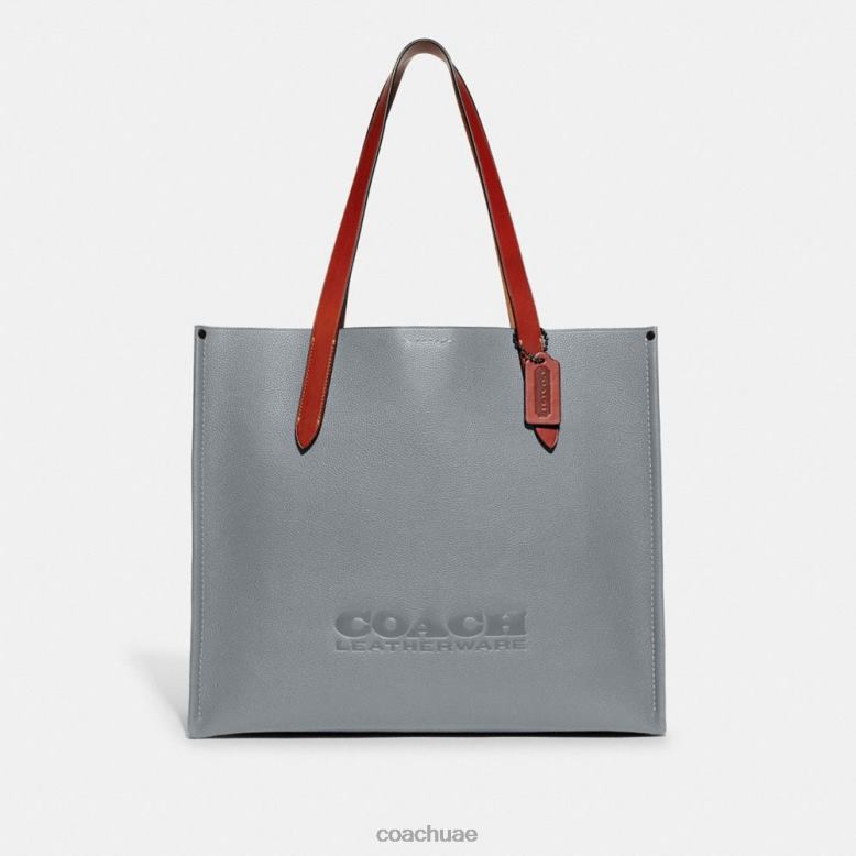 Coach رجال حمل التتابع أزرق رمادي 46266630