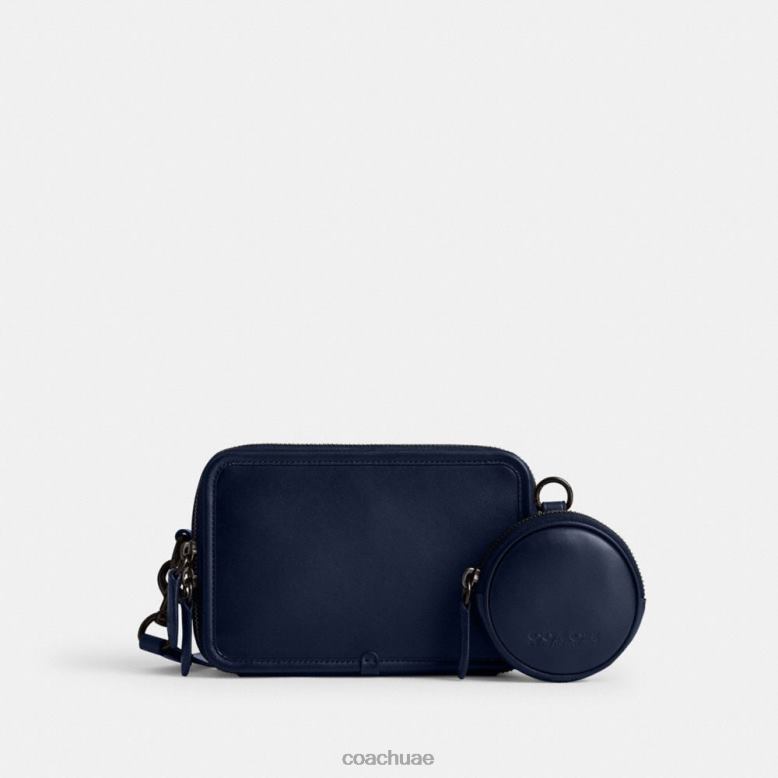 Coach رجال حقيبة كروس مستأجرة مع حقيبة هجينة ازرق غامق 46266668