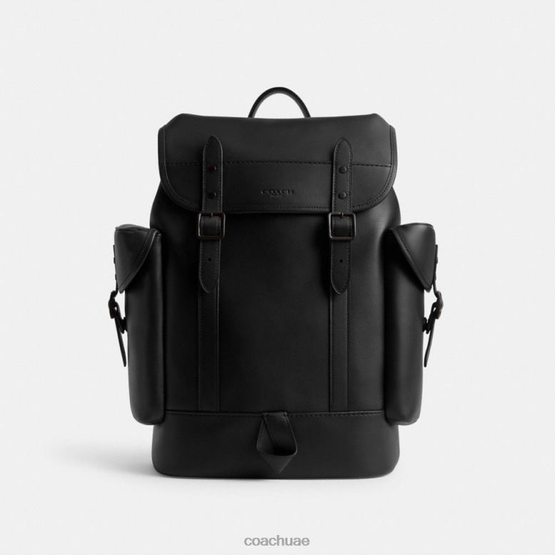Coach رجال حقيبة ظهر عقبة أسود 46266678