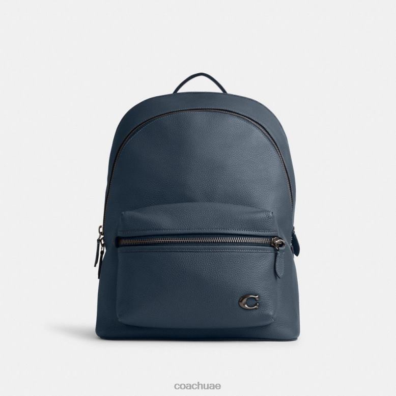 Coach رجال حقيبة ظهر الميثاق الدنيم الداكن 46266679