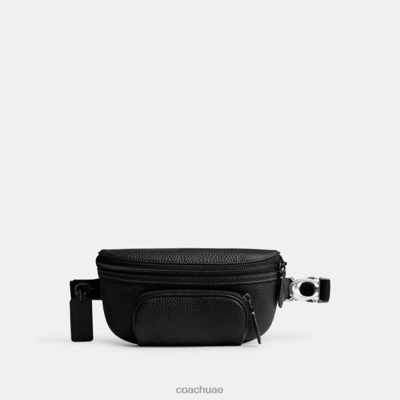 Coach رجال حقيبة حزام بيك أسود 46266692