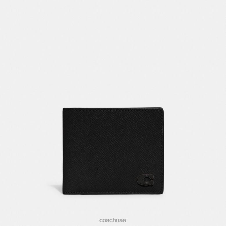 Coach رجال محفظة النقود المعدنية أسود 46266714