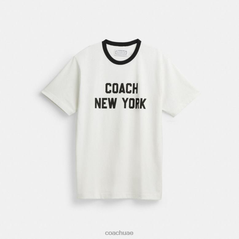 Coach رجال نيويورك تي شيرت أبيض. 46266763