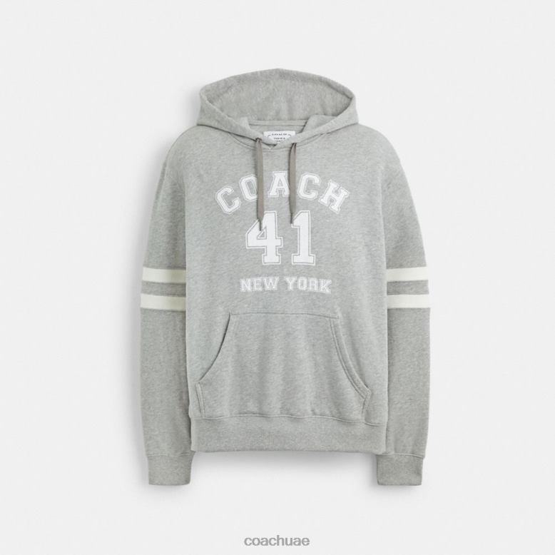 Coach رجال هوديي اسكواش هيذر رمادي 46266776