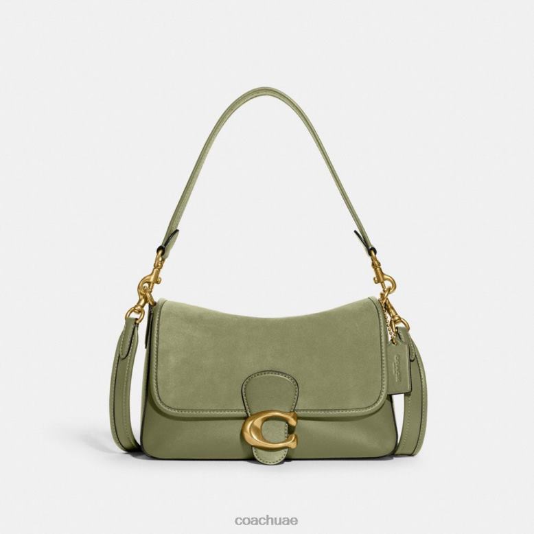 Coach نحيف حقيبة كتف ناعمة ب4/ الطحلب 46266106