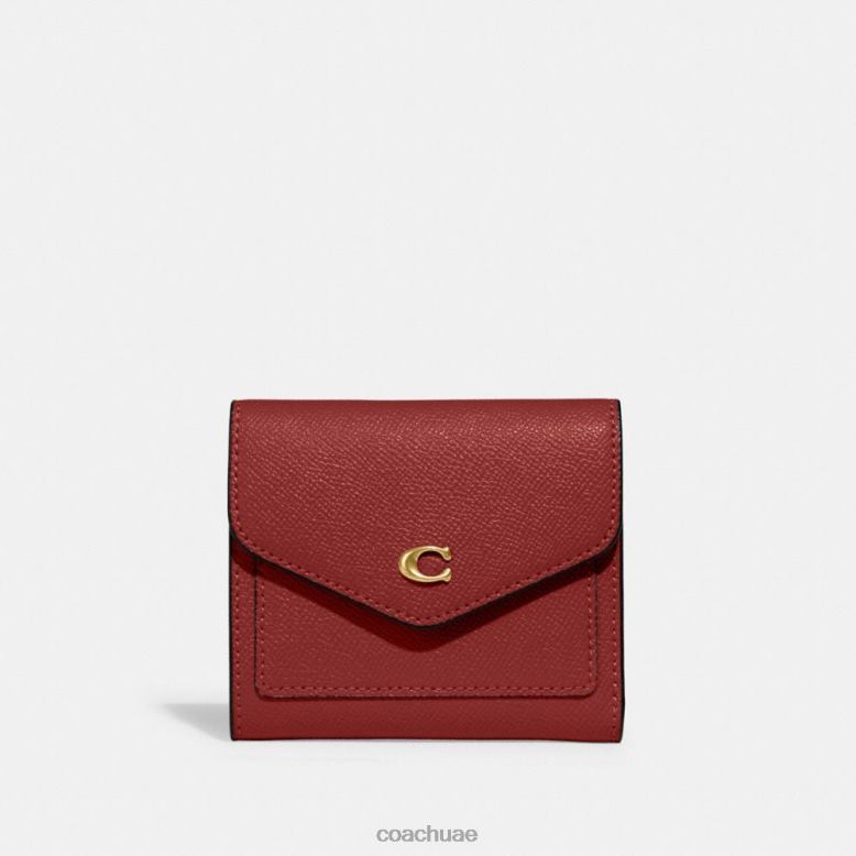Coach نحيف وين محفظة صغيرة ب4/ المينا الأحمر 46266356