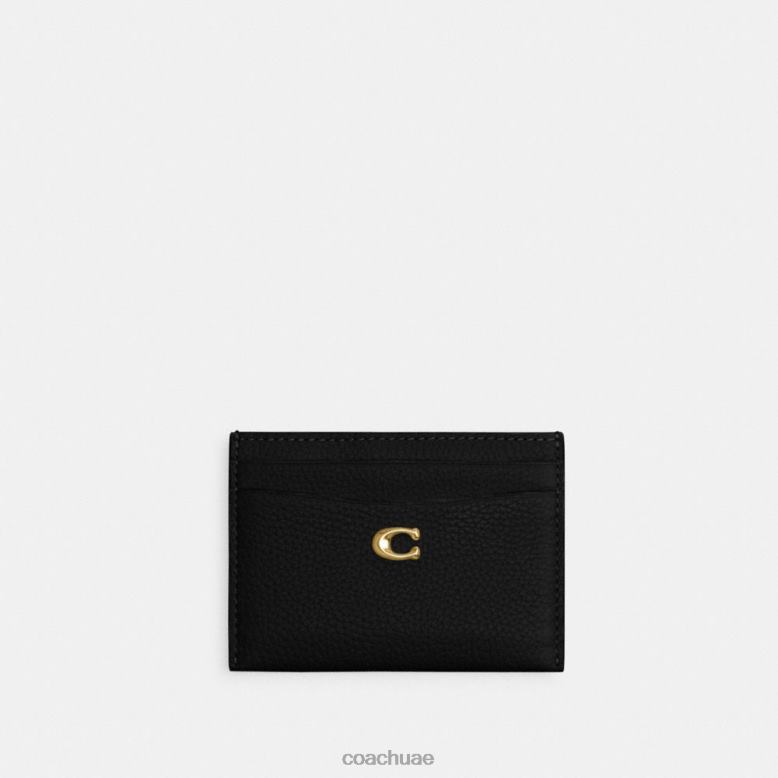 Coach نحيف حالة البطاقة الأساسية ب4/أسود 46266379