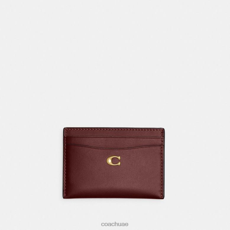 Coach نحيف علبة البطاقة ب4/نبيذ 46266383