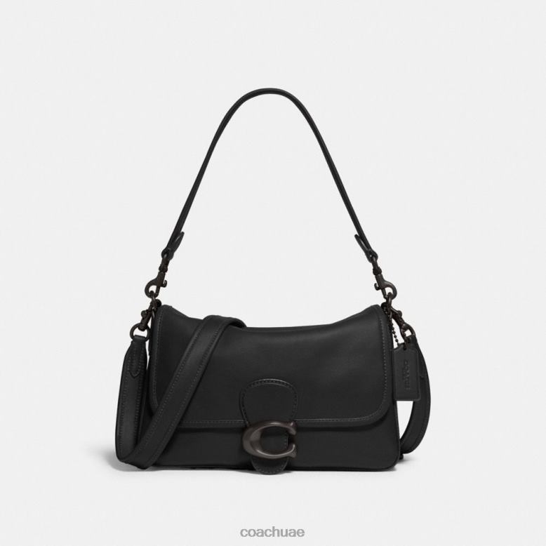 Coach نحيف حقيبة كتف ناعمة الإصدار 5/أسود 46266103
