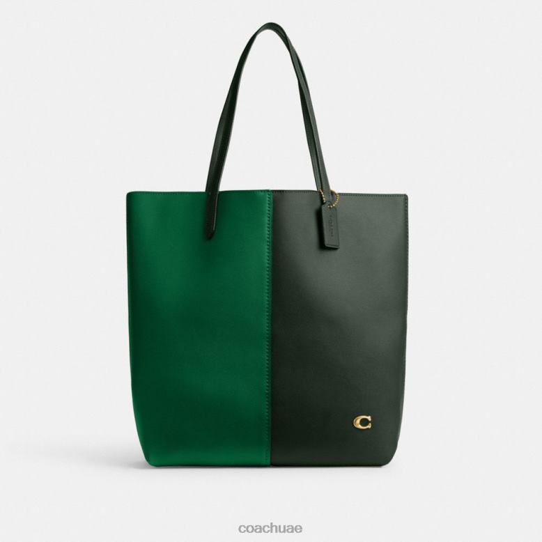 Coach نحيف حقيبة البدوي في Colorblock ب4/أخضر متعدد 46266301