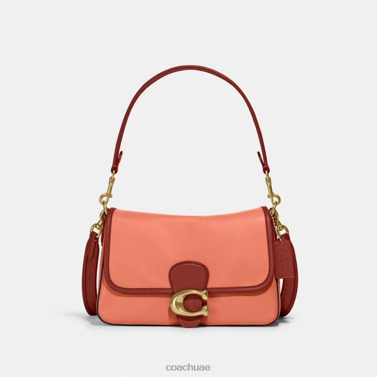 Coach نحيف حقيبة كتف تابي ناعمة بألوان متعددة b4/مرجاني فاتح متعدد 46266126