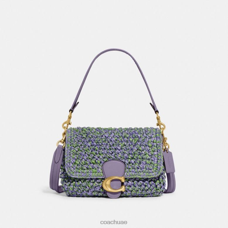 Coach نحيف حقيبة كتف ناعمة b4/أرجواني فاتح/أخضر ناعم 46266135
