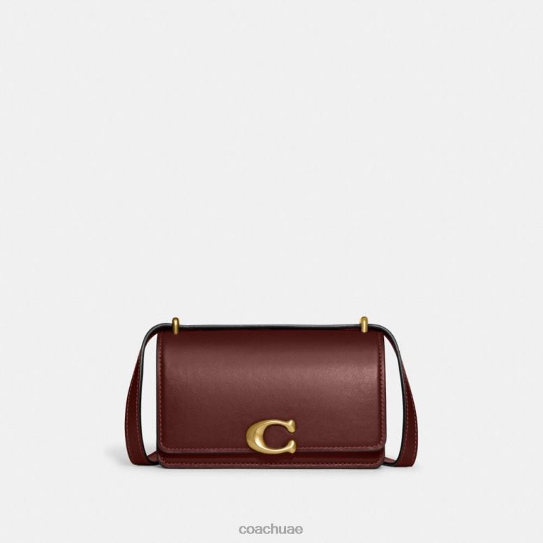 Coach نحيف قطاع الطرق crossbody ب4/نبيذ 462663
