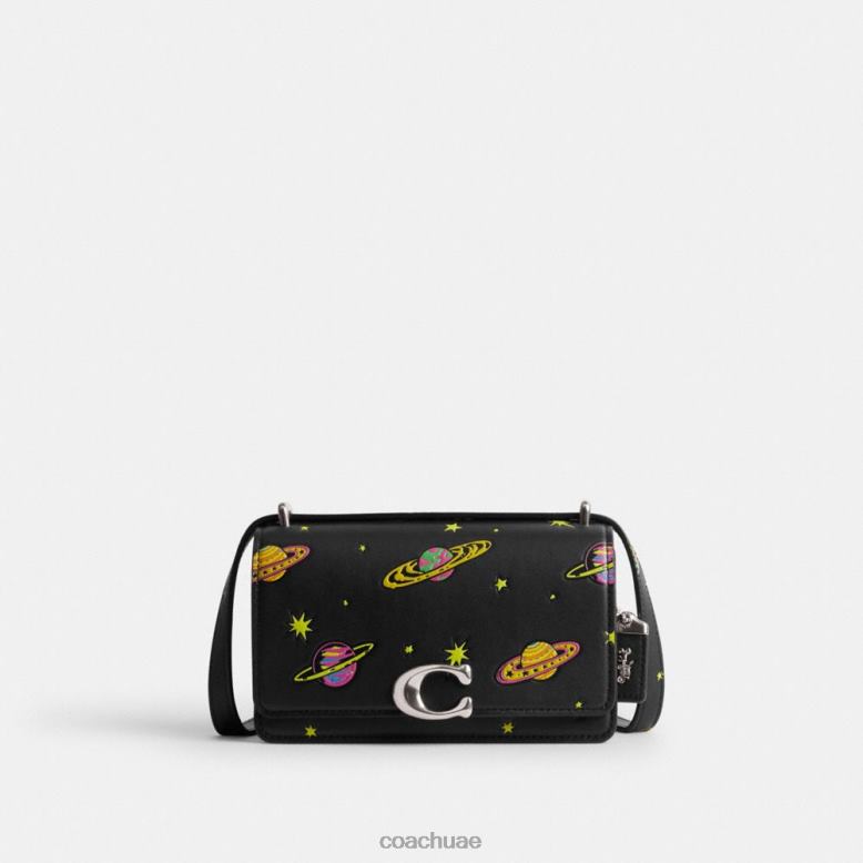 Coach نحيف حقيبة كروس بانديت من كوزميك كوتش مع طباعة كوكبية lh/أسود متعدد 46266187