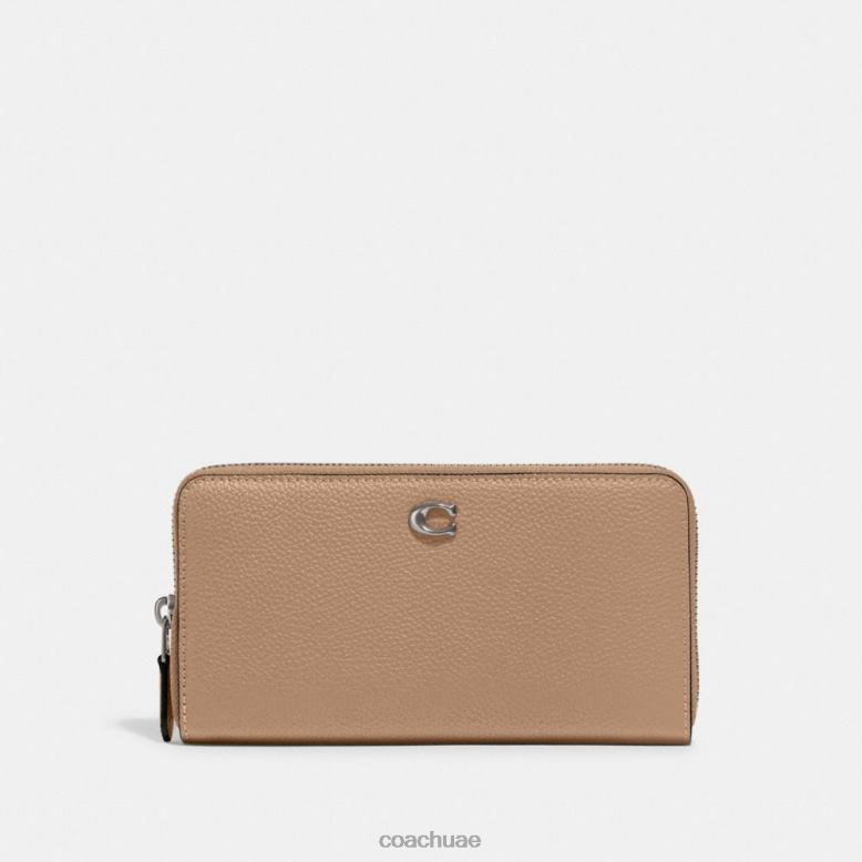 Coach نحيف محفظة الأكورديون المضغوطة lh/رمادي داكن 46266323