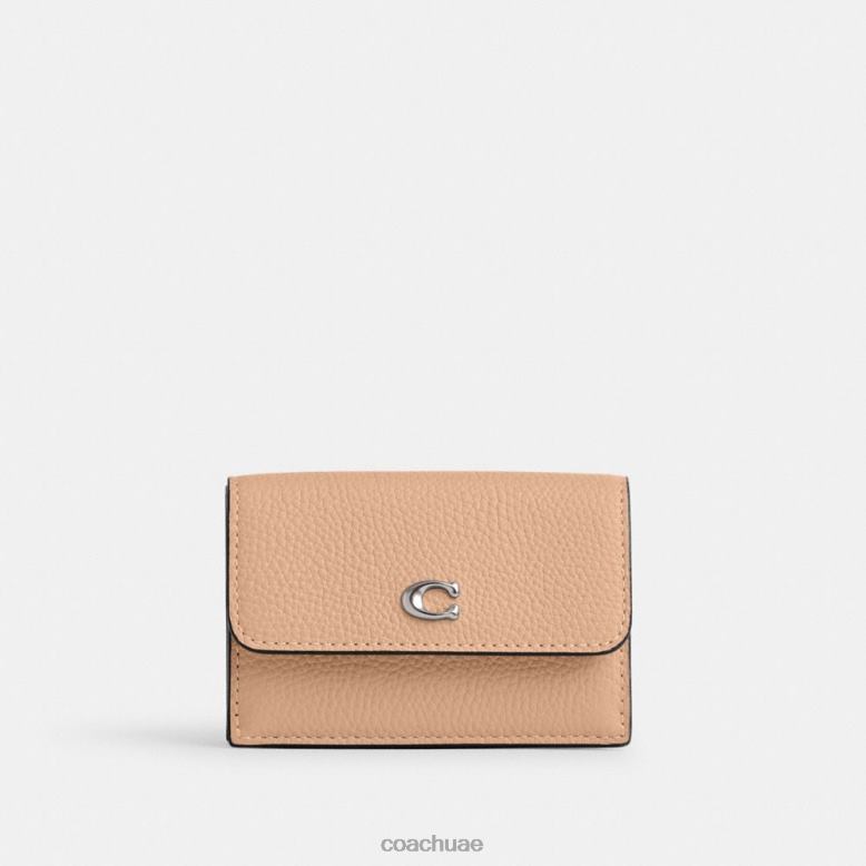 Coach نحيف محفظة ثلاثية الطي صغيرة أساسية lh/برتقالي 46266346