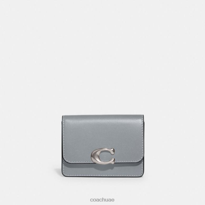 Coach نحيف حالة بطاقة اللصوص lh/رمادي أزرق 462664