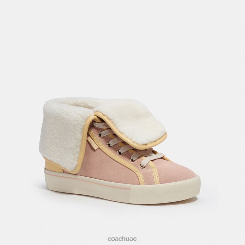 Coach نحيف حذاء رياضي عالي الجودة من CitySole قابل للطي كريم الفانيليا / أحمر الخدود الشاحب 46266428