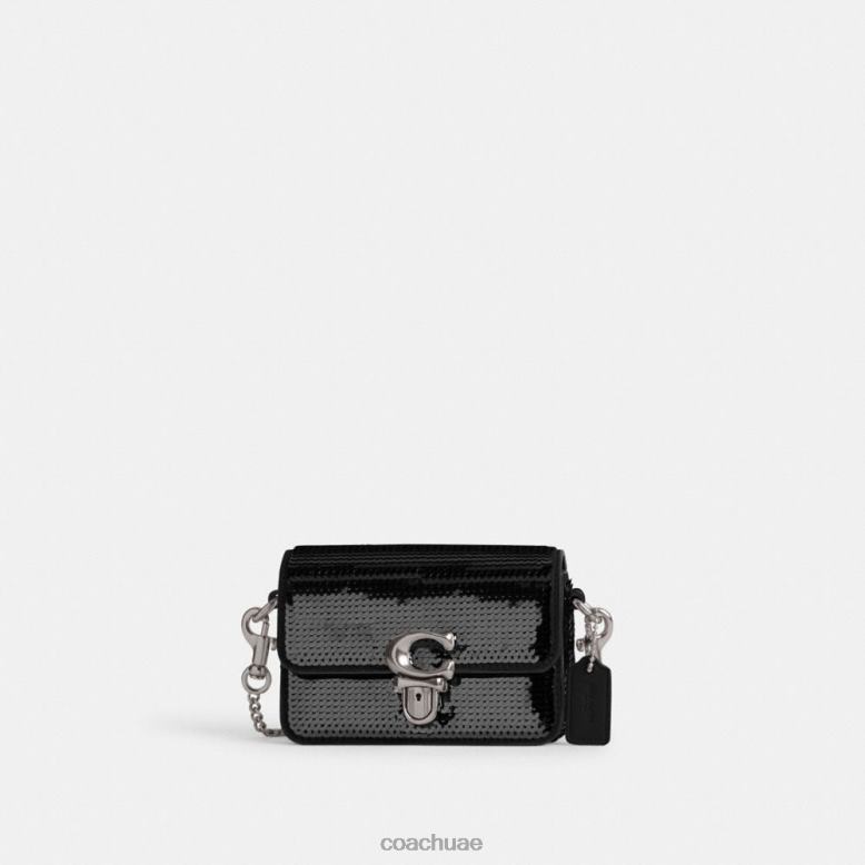 Coach نحيف استوديو 12 مع الترتر lh/أسود 46266223